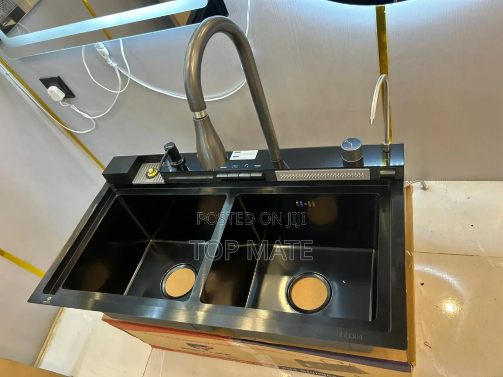 4 Button Water Fall Hand Made Kitchen Sink