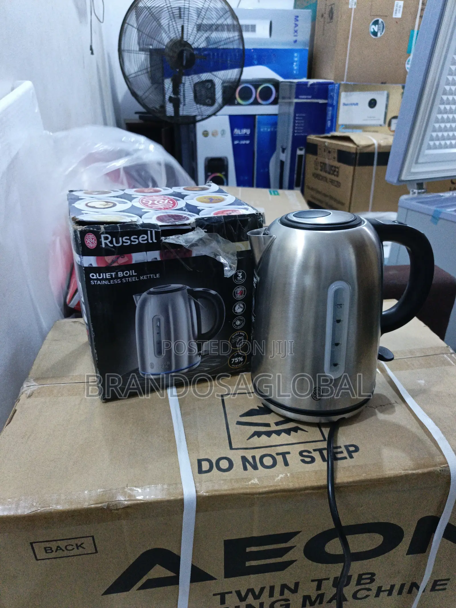 Russell Hobbs Stainless Steel Kettle – Heavy Duty Water Kettle