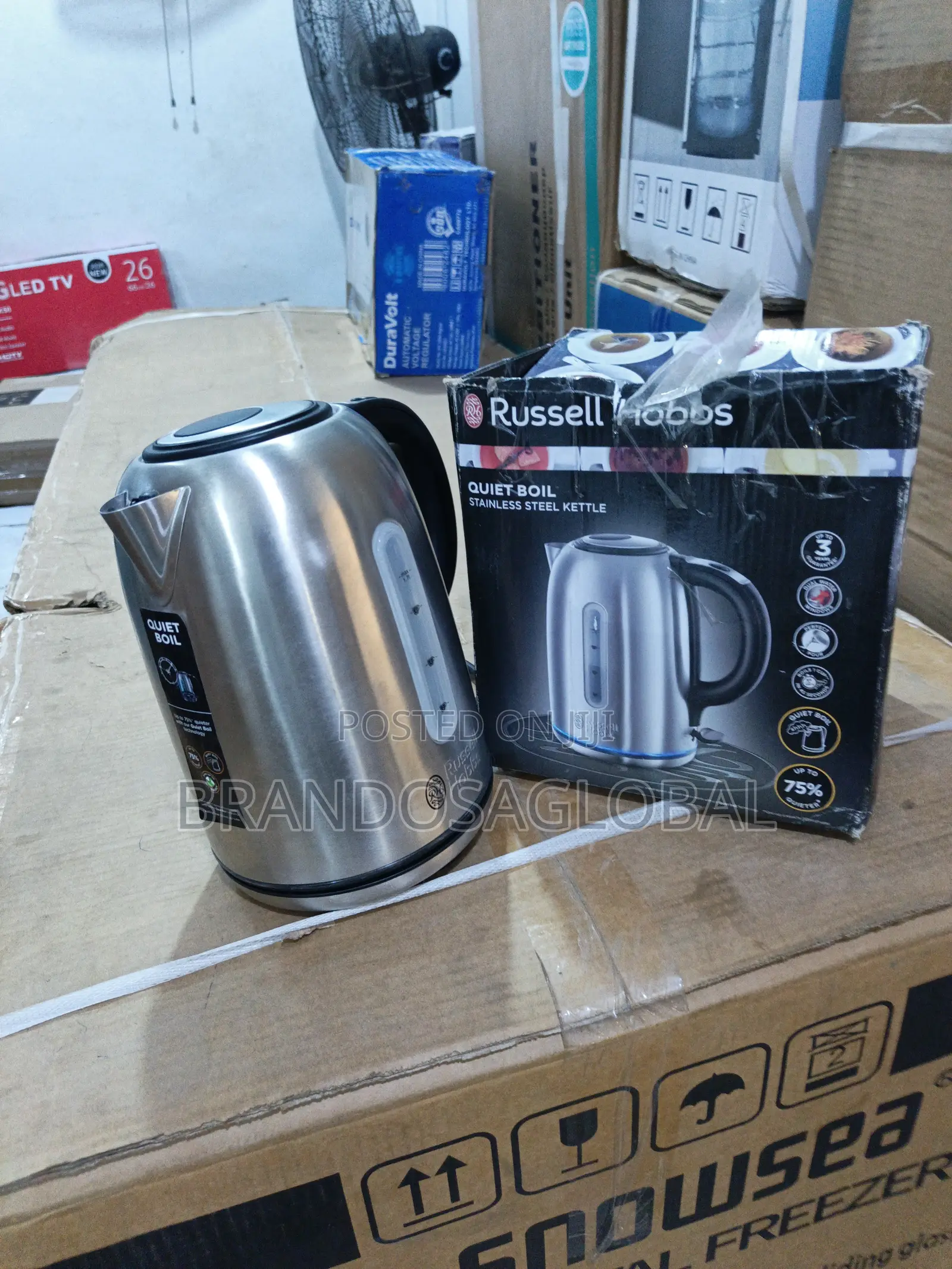Russell Hobbs Stainless Steel Kettle – Reliable Fast Boiling Kettle