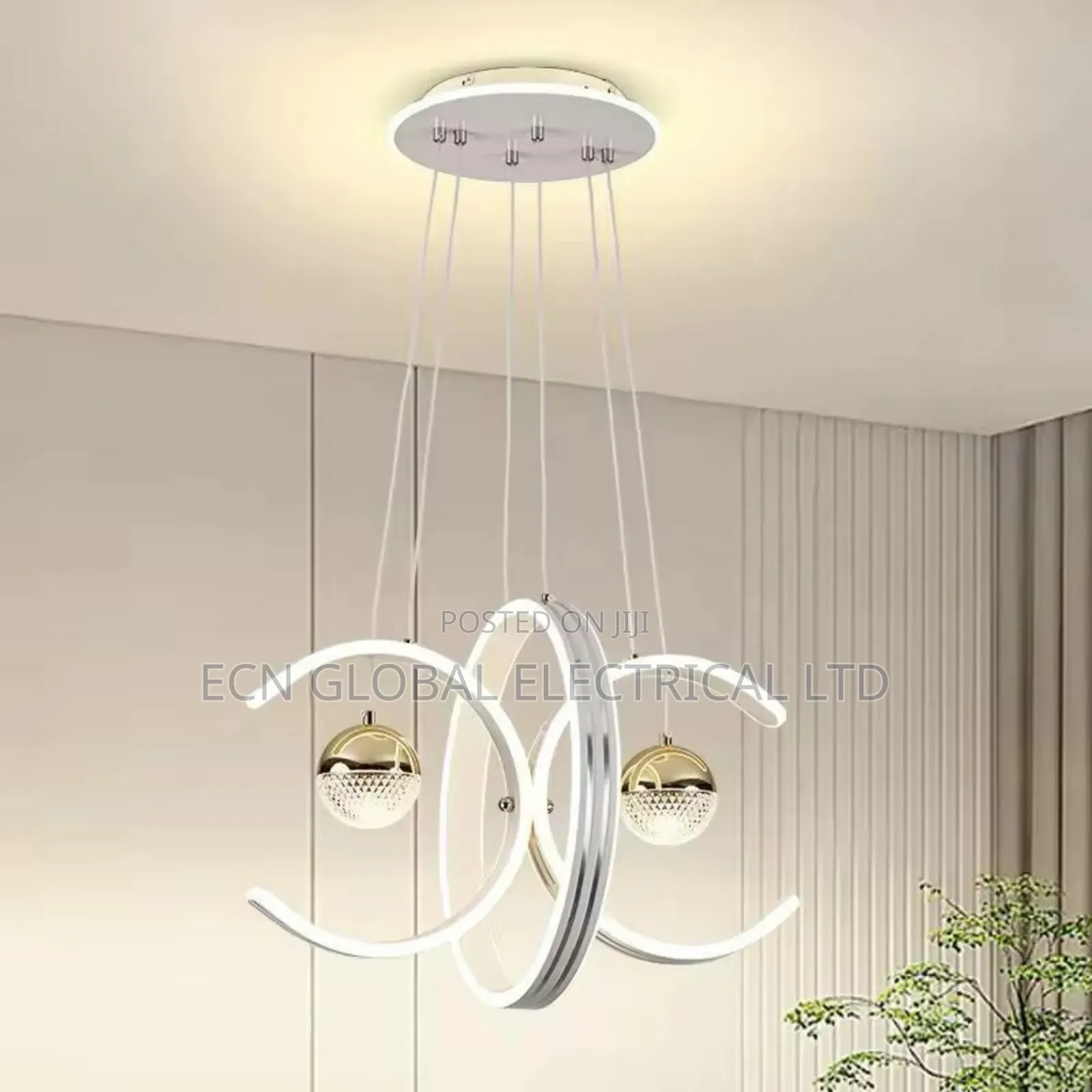 Modern Luxury Led Pendant Chandelier (Gold/Black)