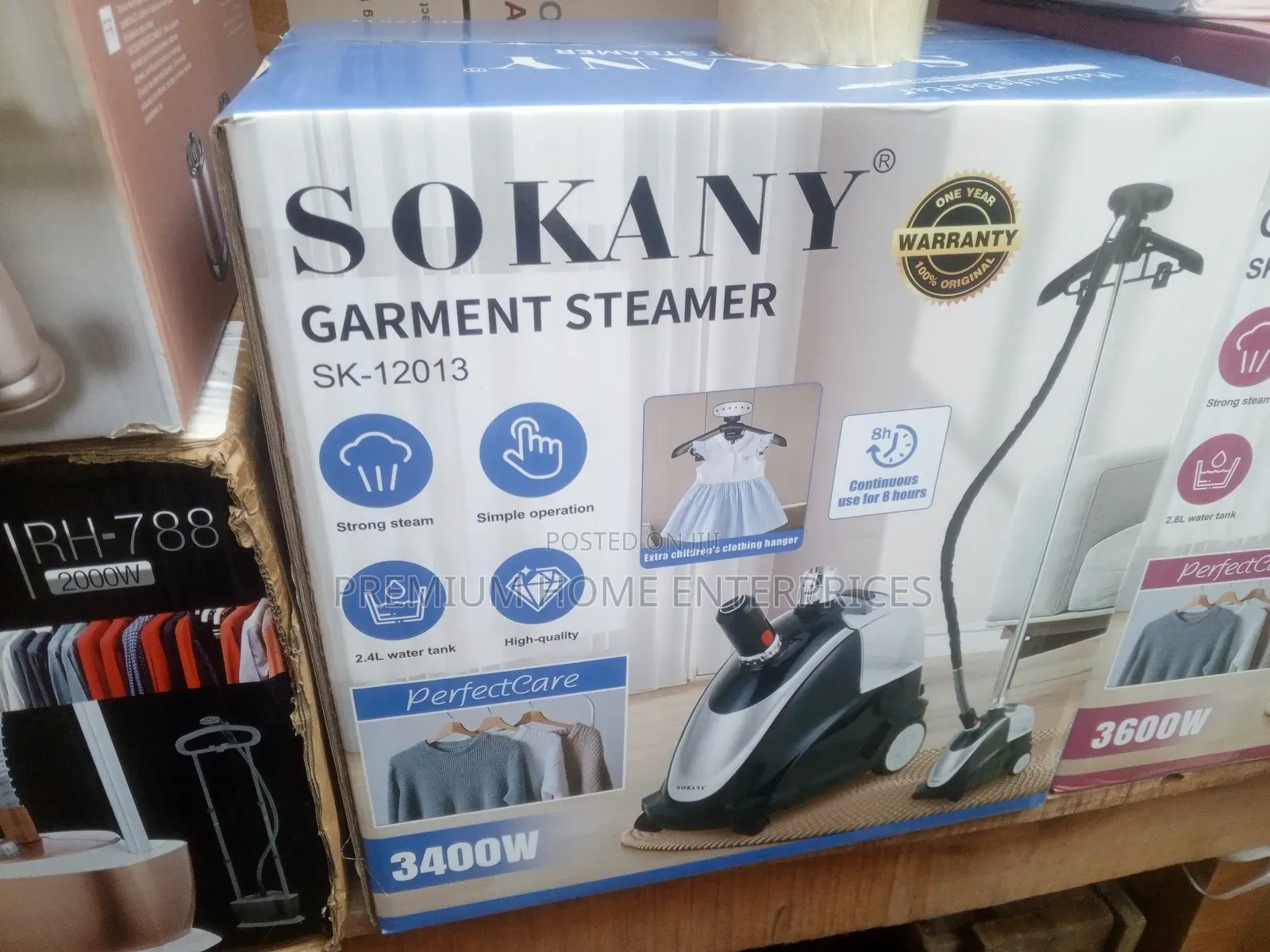 Sokany Sk-12013 2.4l 3400w Garment Steamer