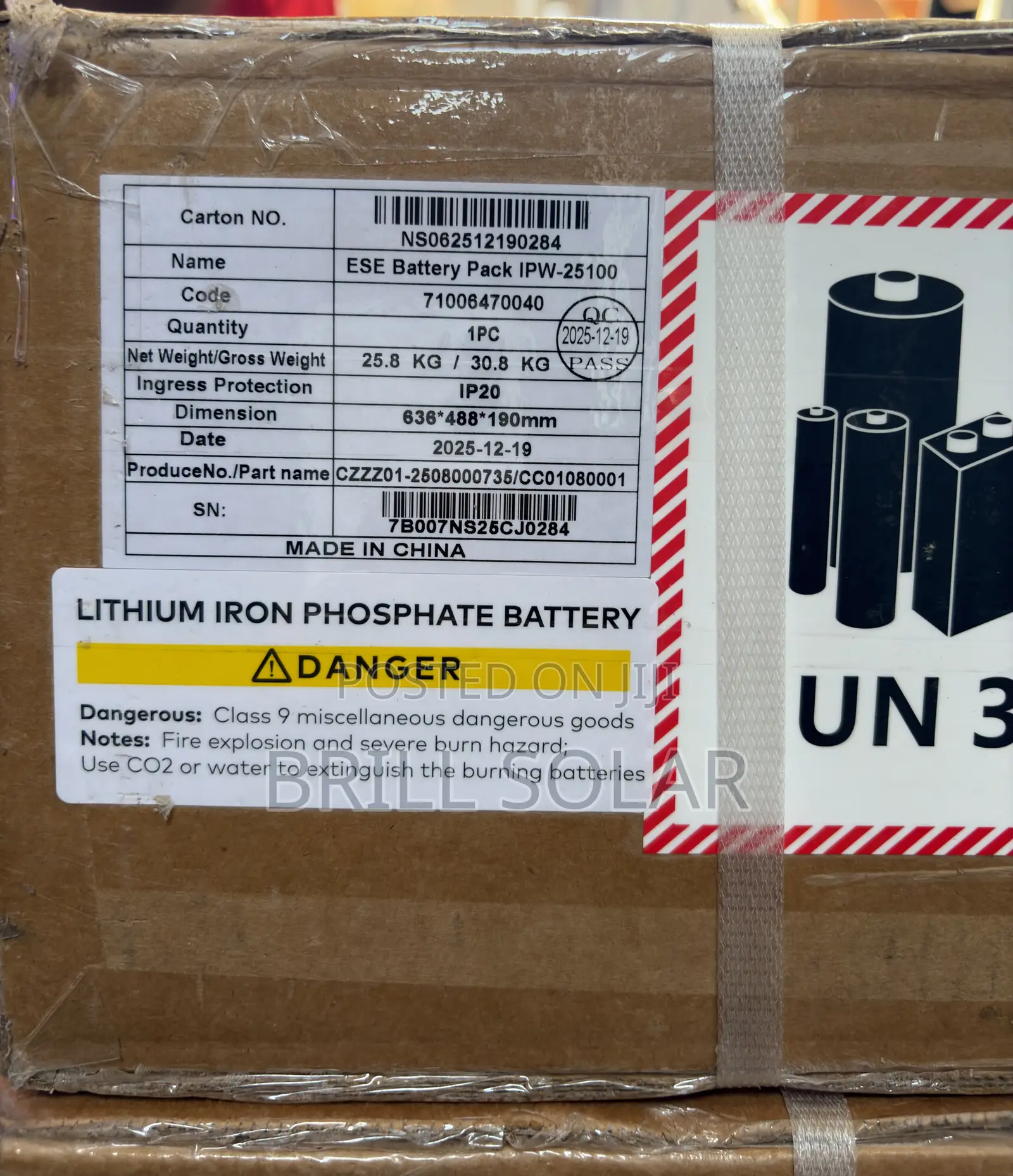 2.5kwh-25.6v Itel Solar Lithium Battery