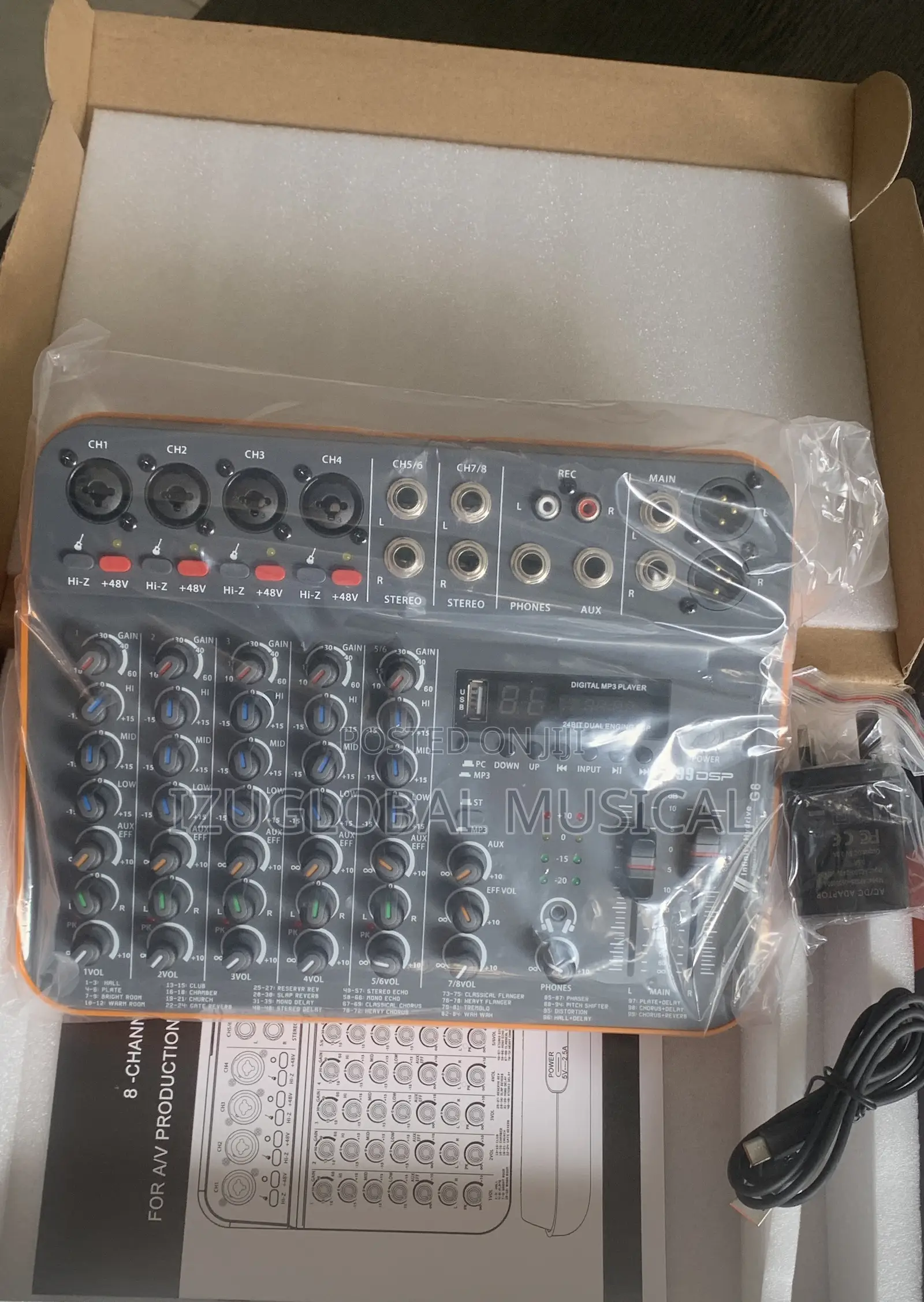 Infinity Hydrive G-8 Type-C Mixer Console for Streaming and Recording