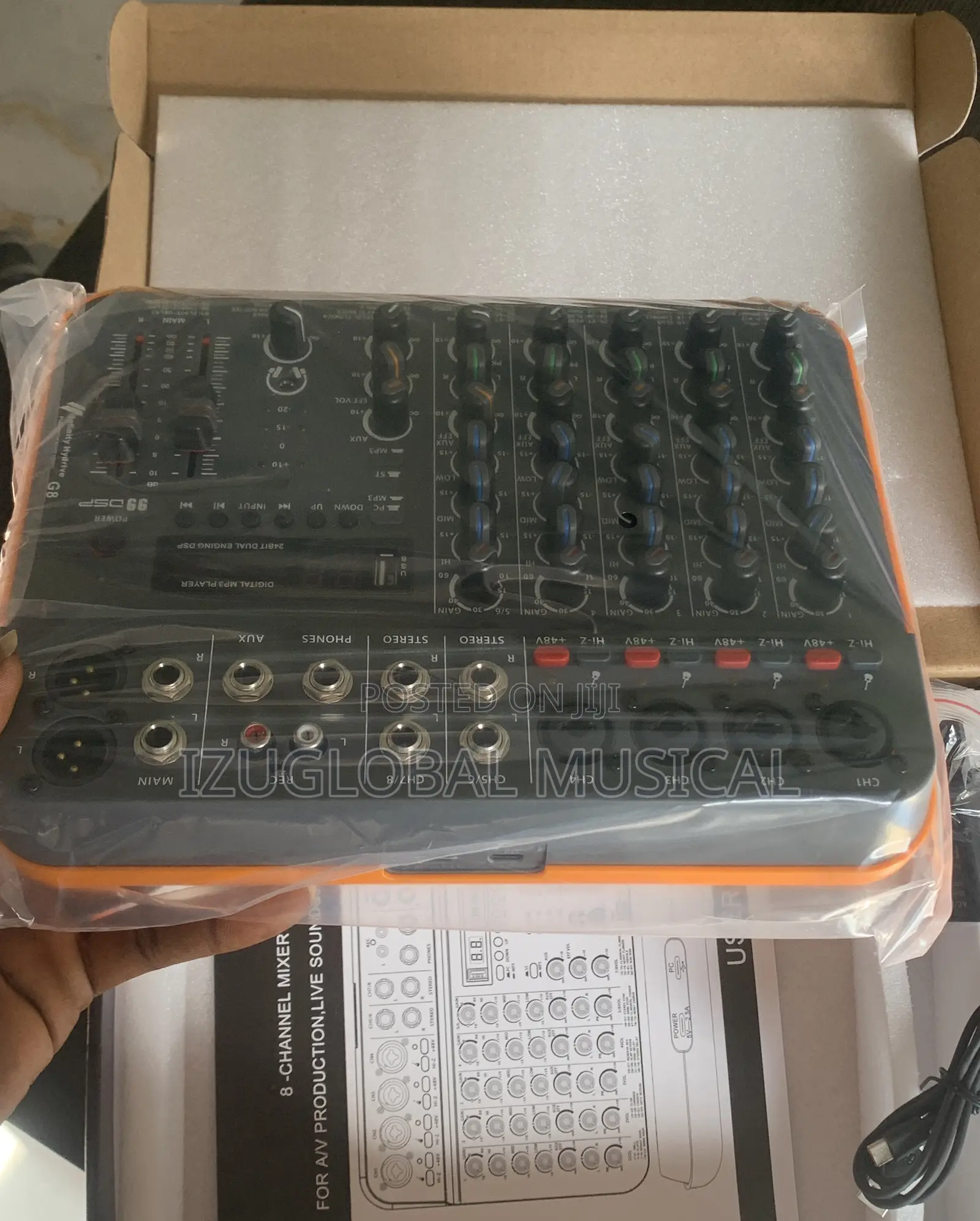 Infinity Hydrive G-8 Type-C Mixer Console for Streaming and Recording