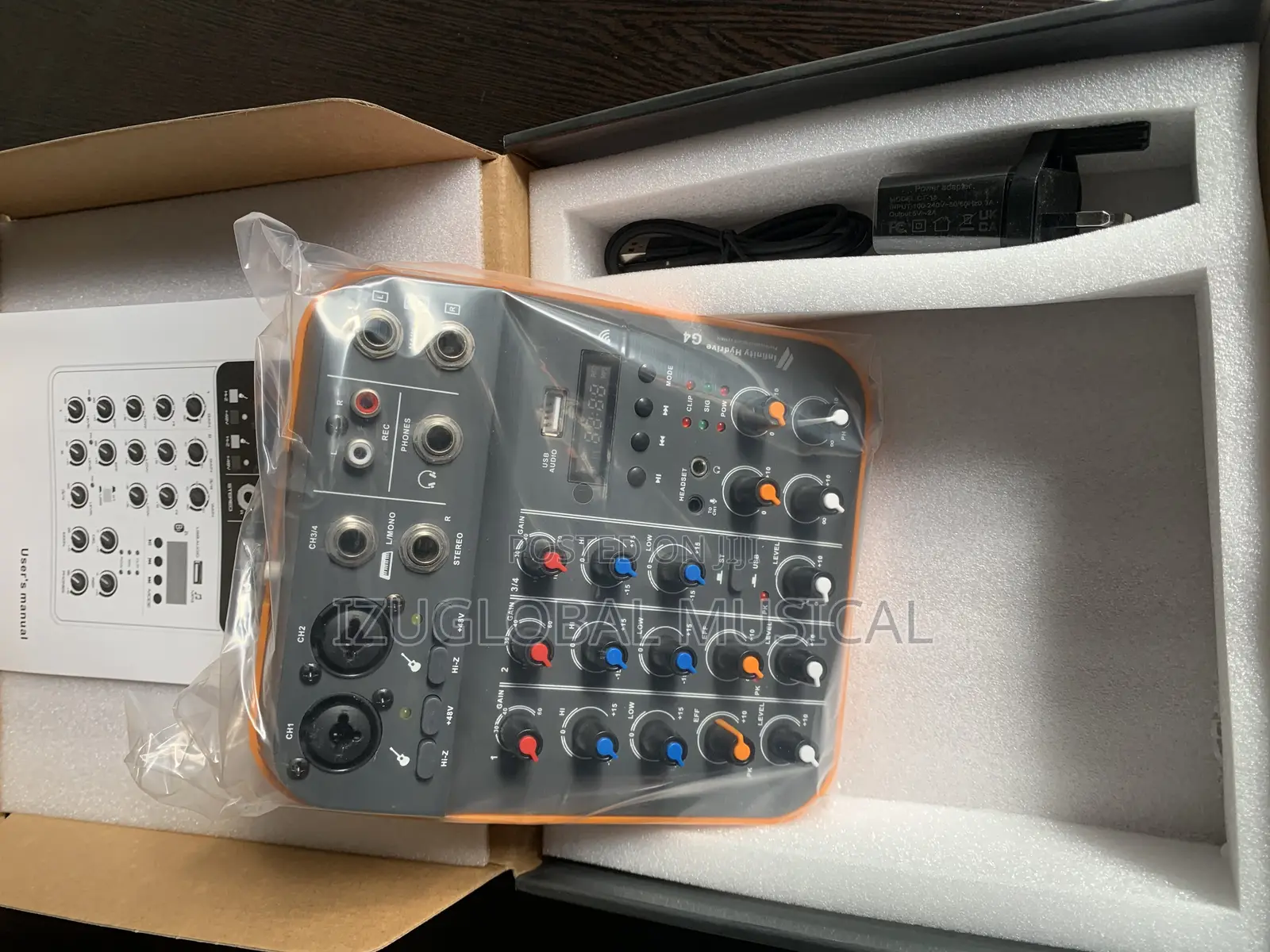Infinity Hydrive G4 4 Channel Input Built-in Recording Mixer Console