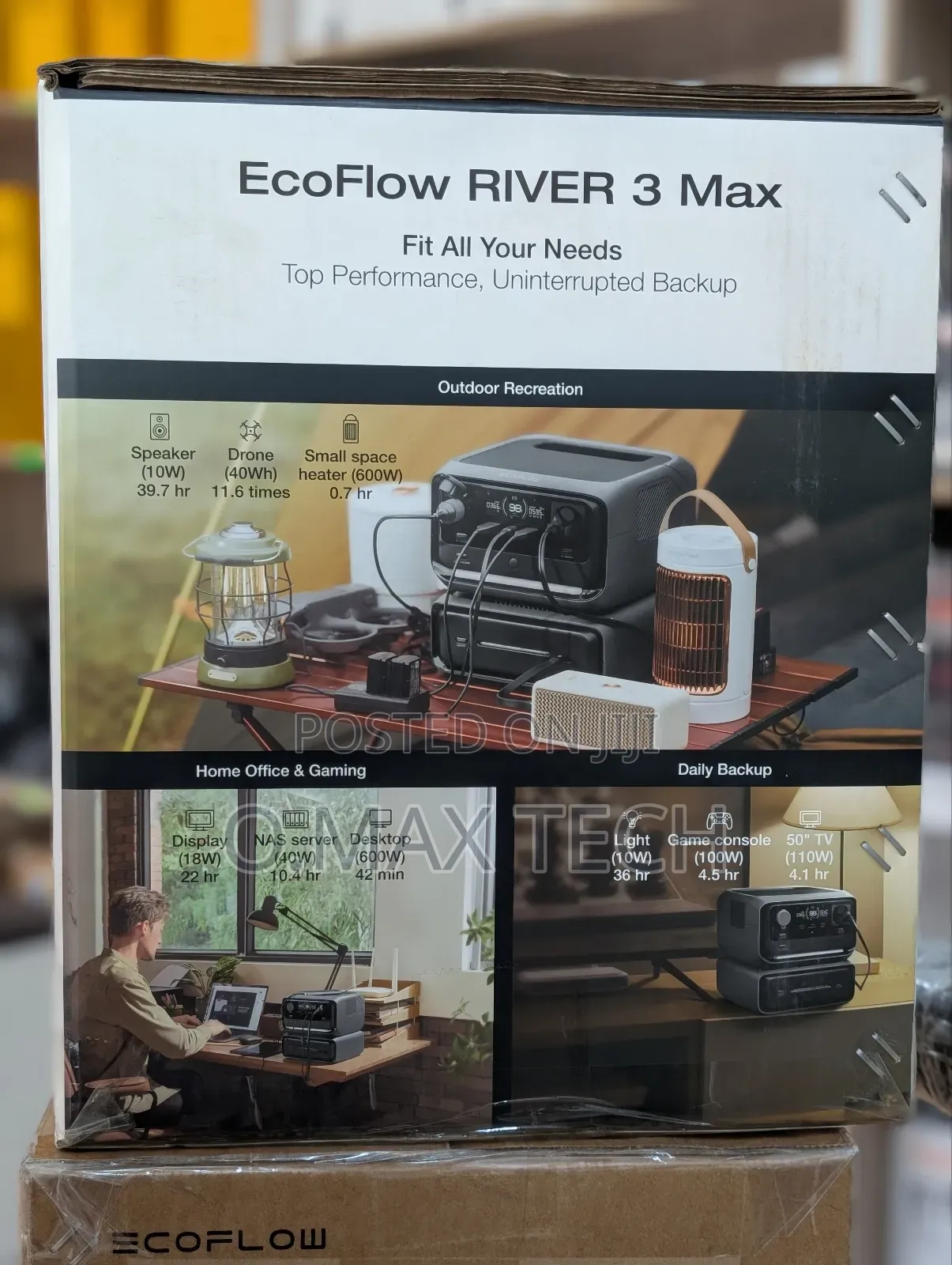 Ecoflow River 3 Max (River 3 Plus Eb300) Portable Power Station