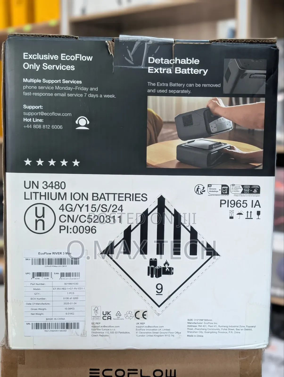 Ecoflow River 3 Max (River 3 Plus Eb300) Portable Power Station