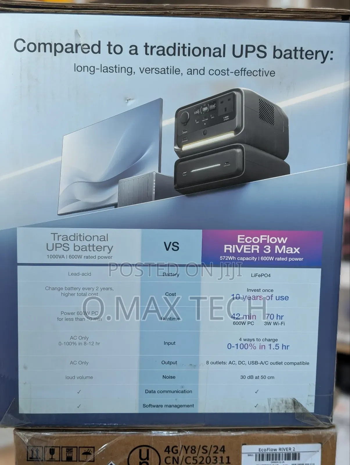 Ecoflow River 3 Max (River 3 Plus Eb300) Portable Power Station