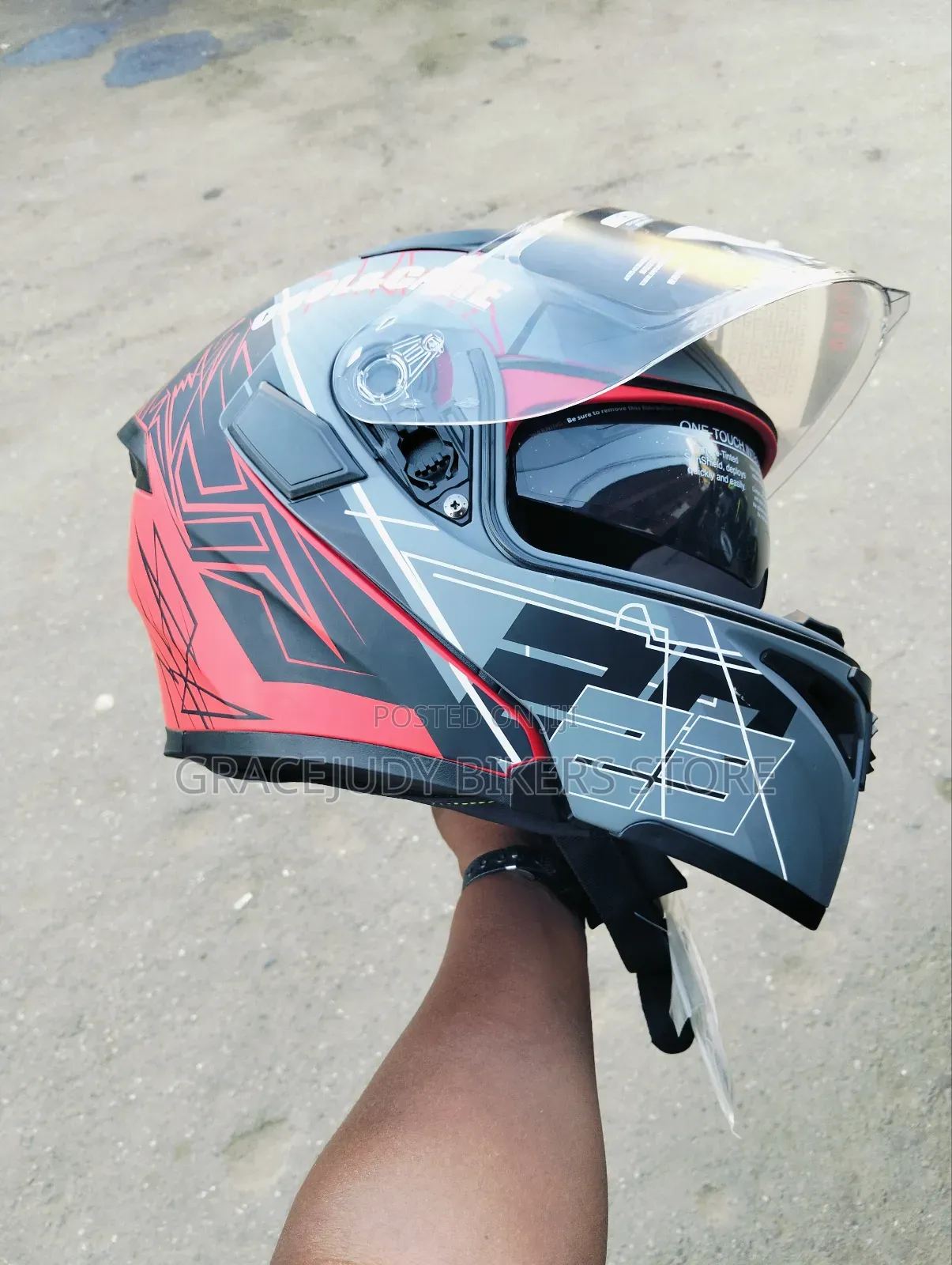 Dot Open Jaw Helmet (Jakian )