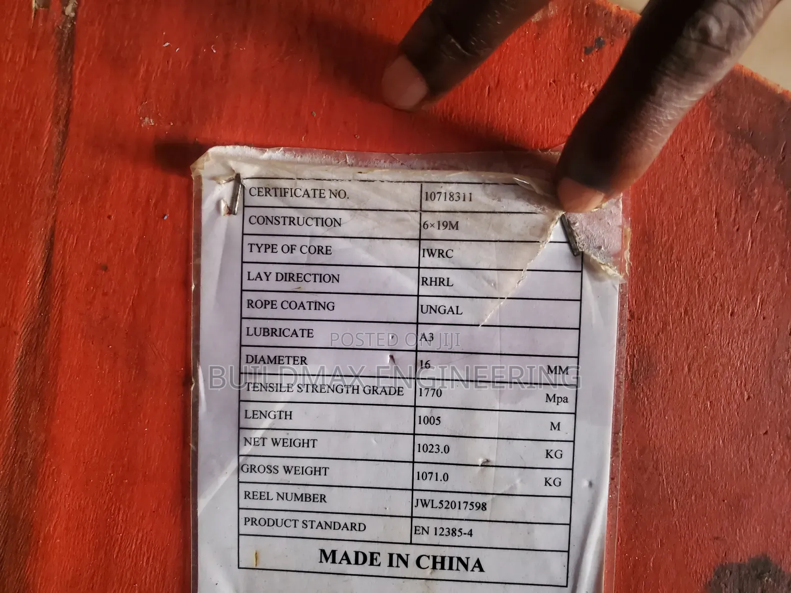 16mm Steel Wire Rope