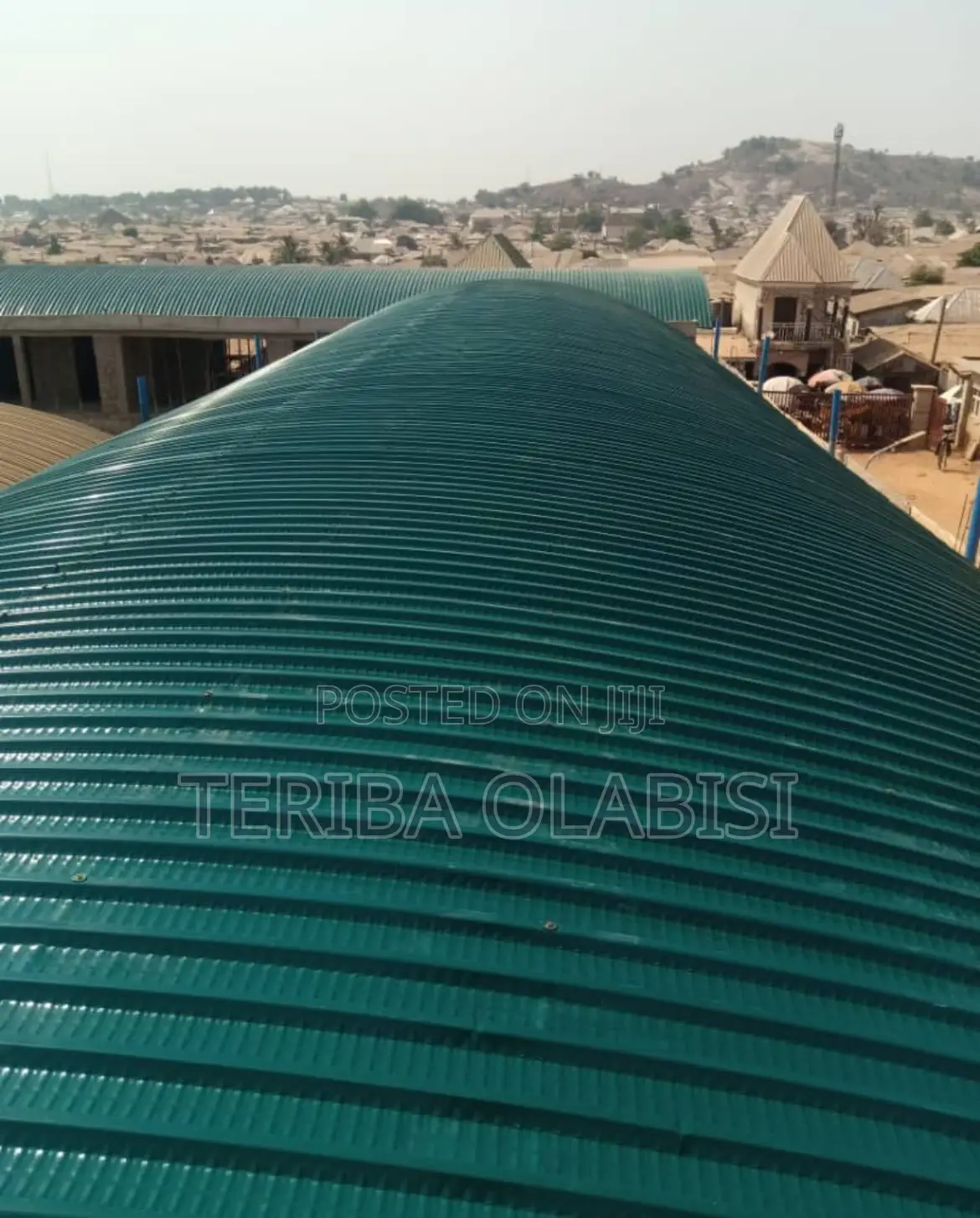 Curvy Bush Green Aluminum Roofing Sheet