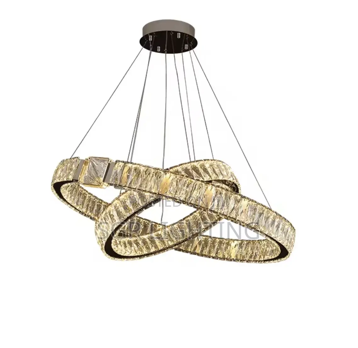 Modern Crystal Chandelier Led Pendant Light