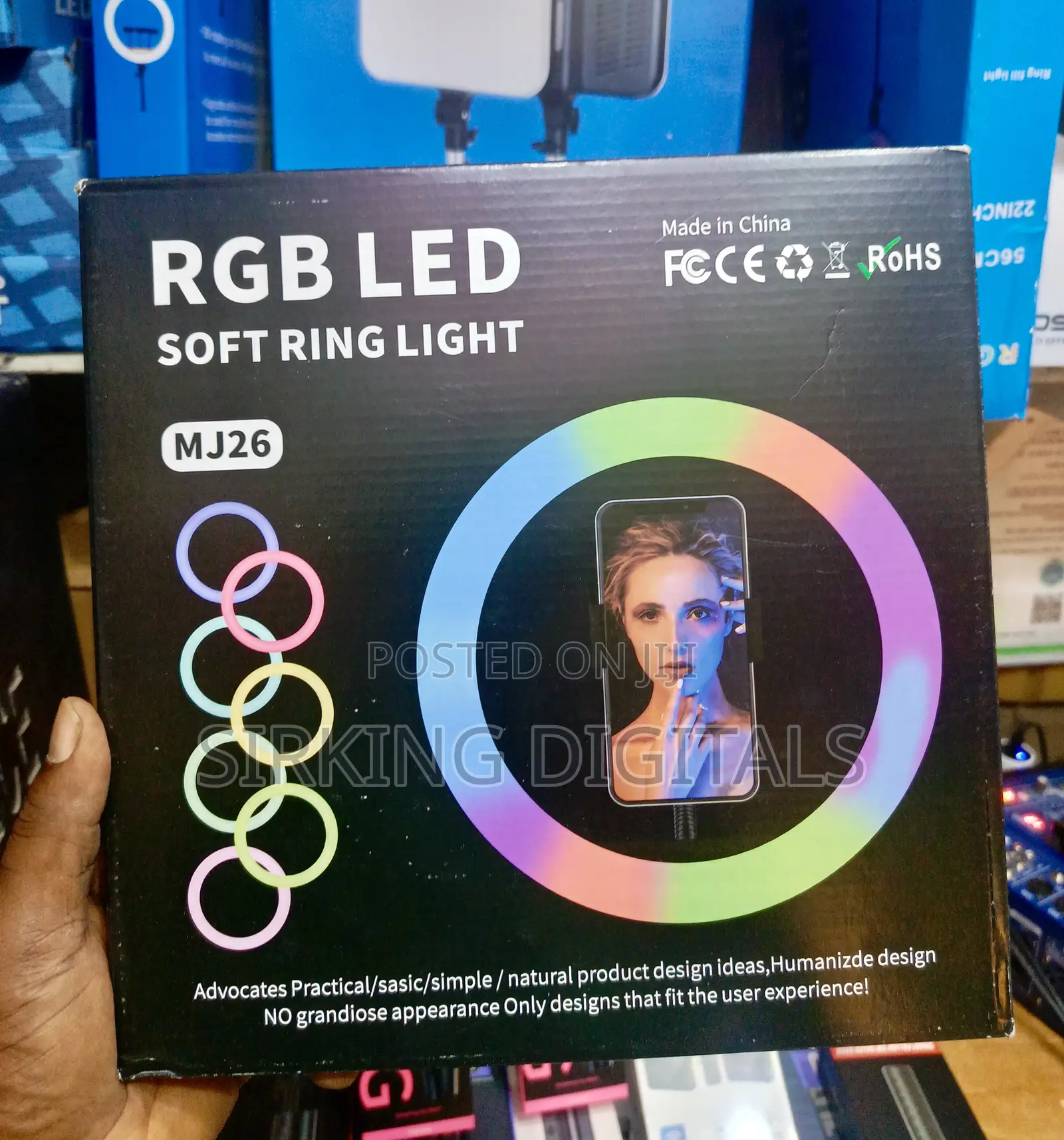 Mj26 Rgb Led Soft Ring Light - 10 Inches