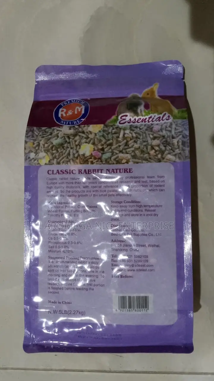 Rabbit Food – Premium Natural Pellets (Nutritious Healthy)