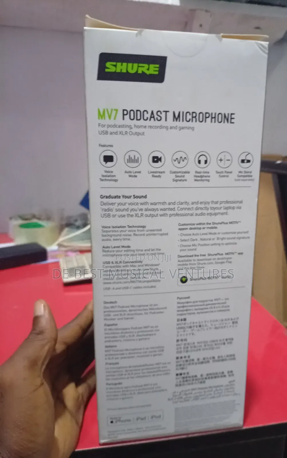Shure Mv7 Podcast Microphone