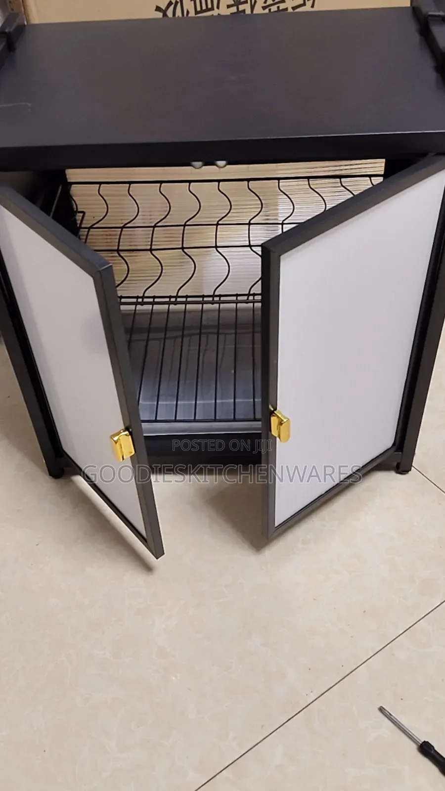 Two Layer Plate Rack and Dish Cabinet Rack