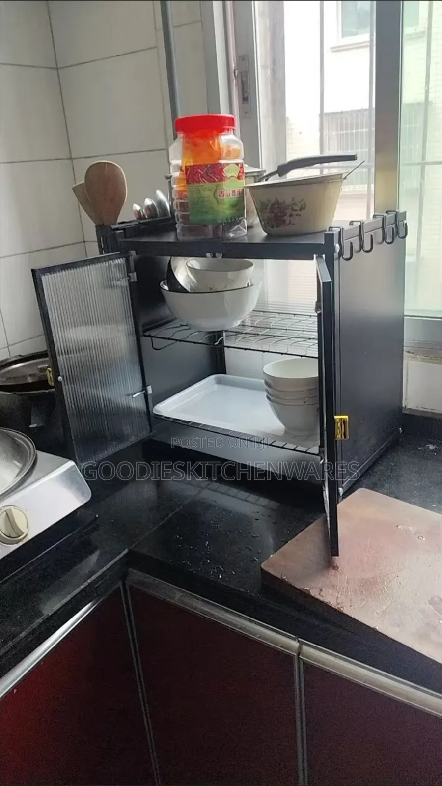 Two Layer Plate Rack and Dish Cabinet Rack