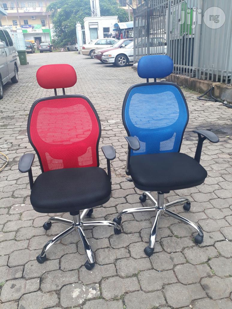 Red, Blue and Black Office Swivel Chairs