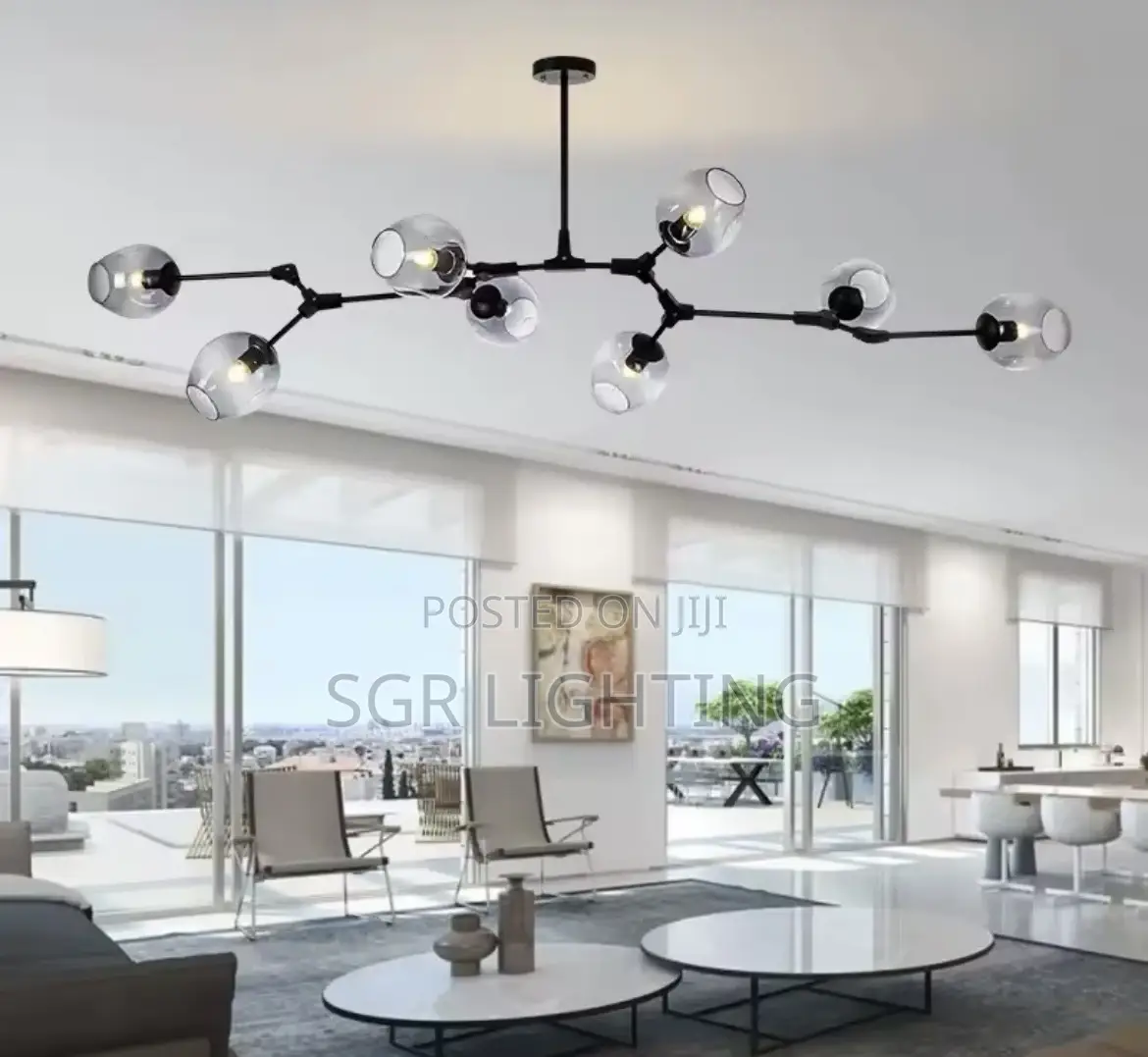 Nordic Branched Molecular Chandeliers Modern Glass Ball Pendant Lamp