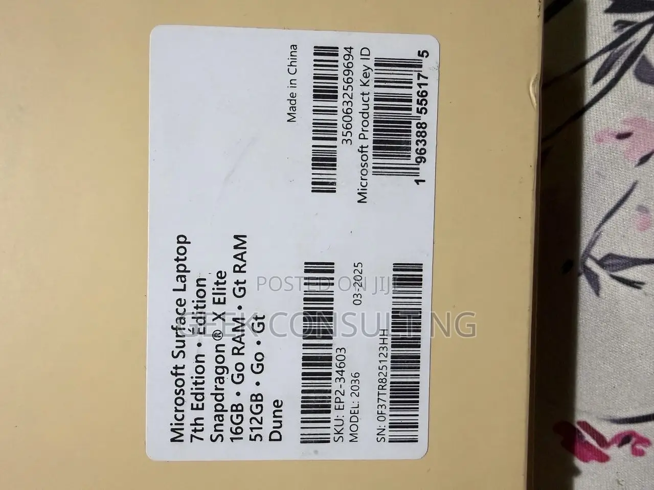 New Microsoft Surface Laptop 7 16GB Qualcomm Snapdragon X Elite 512GB