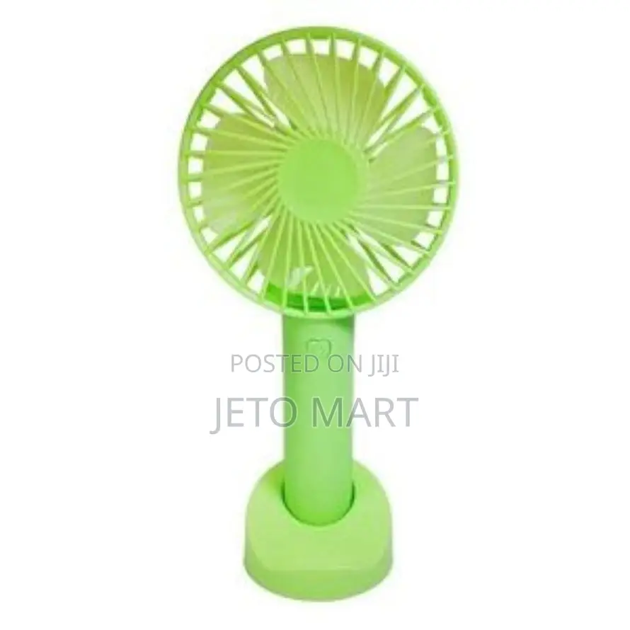 Portable Mini Usb Rechargeable Hand Held Fan + Base