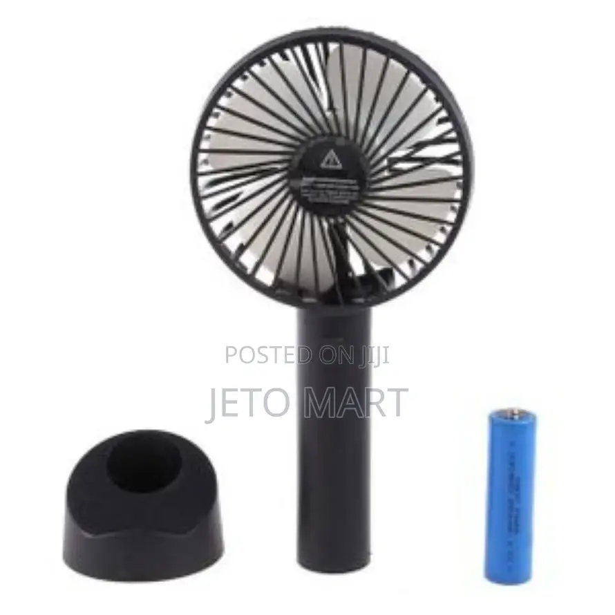 Portable Mini Usb Rechargeable Hand Held Fan + Base