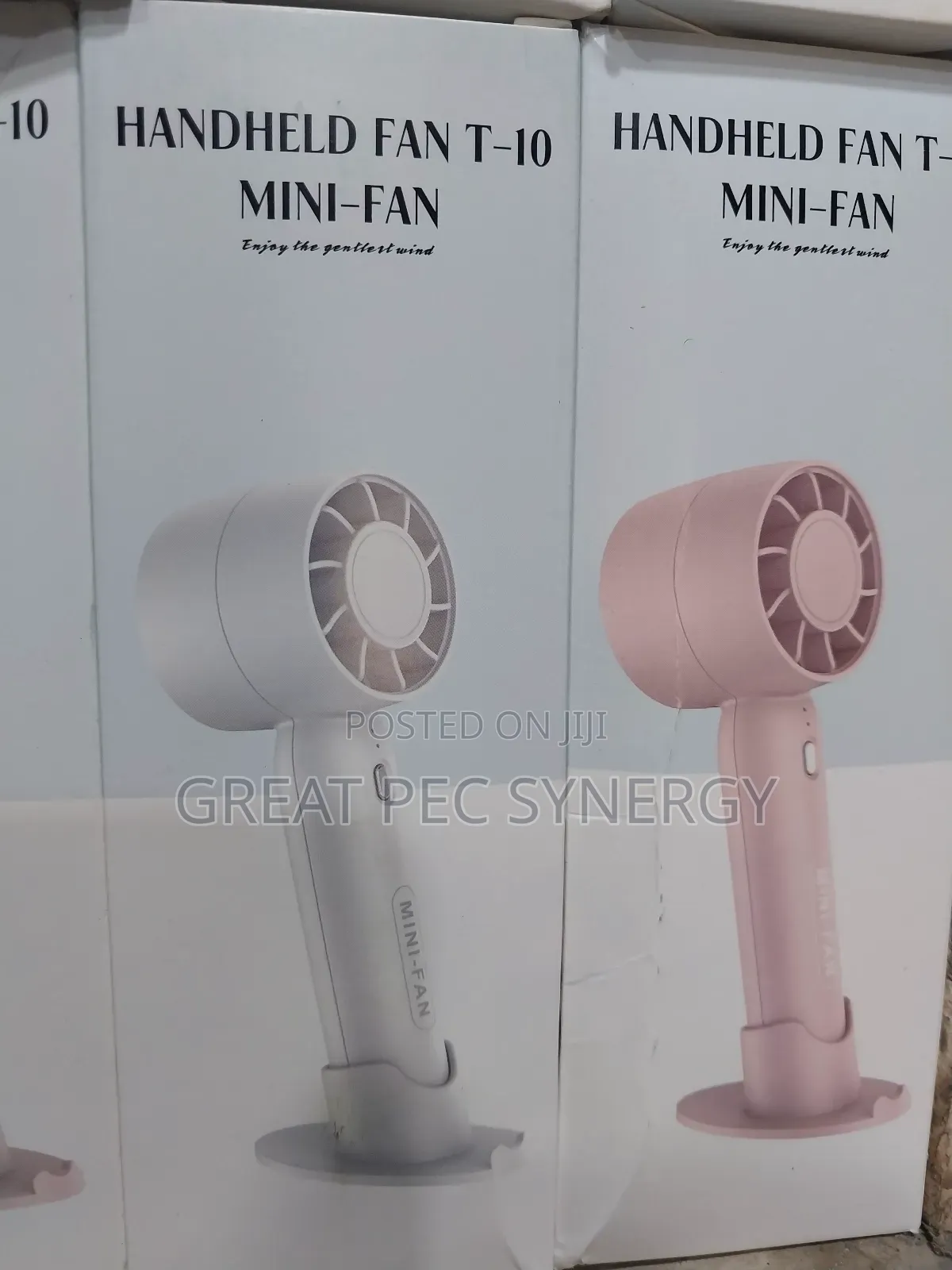 Handheld T-10 Mini Fan - Rechargeable