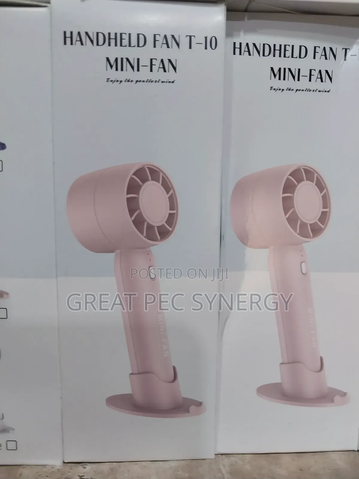 Handheld T-10 Mini Fan - Rechargeable