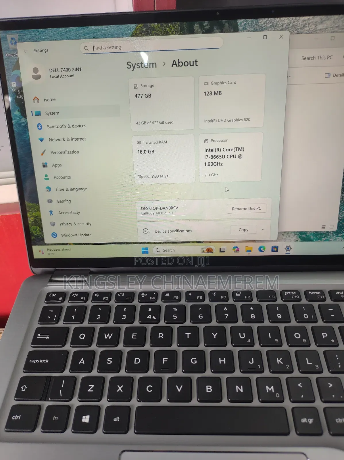 Laptop Dell Latitude 7400 16GB Intel Core i7 SSD 512GB