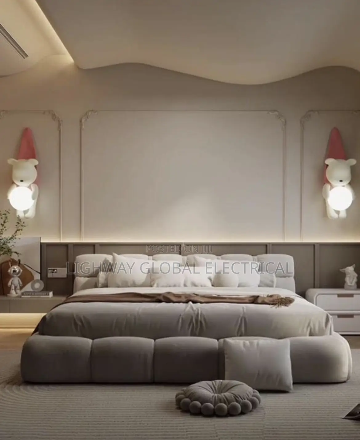 New Cartoon Bear Wall Lamp / Bed Side