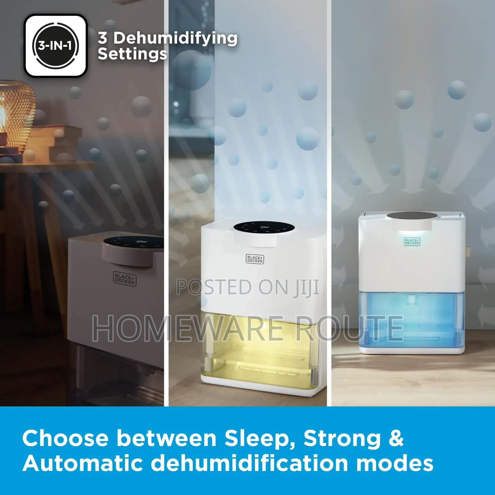 Black and Decker 3.2 Litre Smart Dehumidifier and Air Purifier