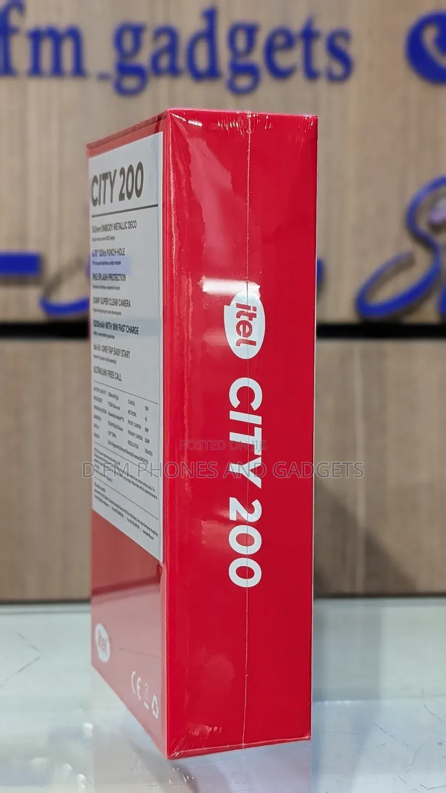 New Itel City 200 128 GB Gray