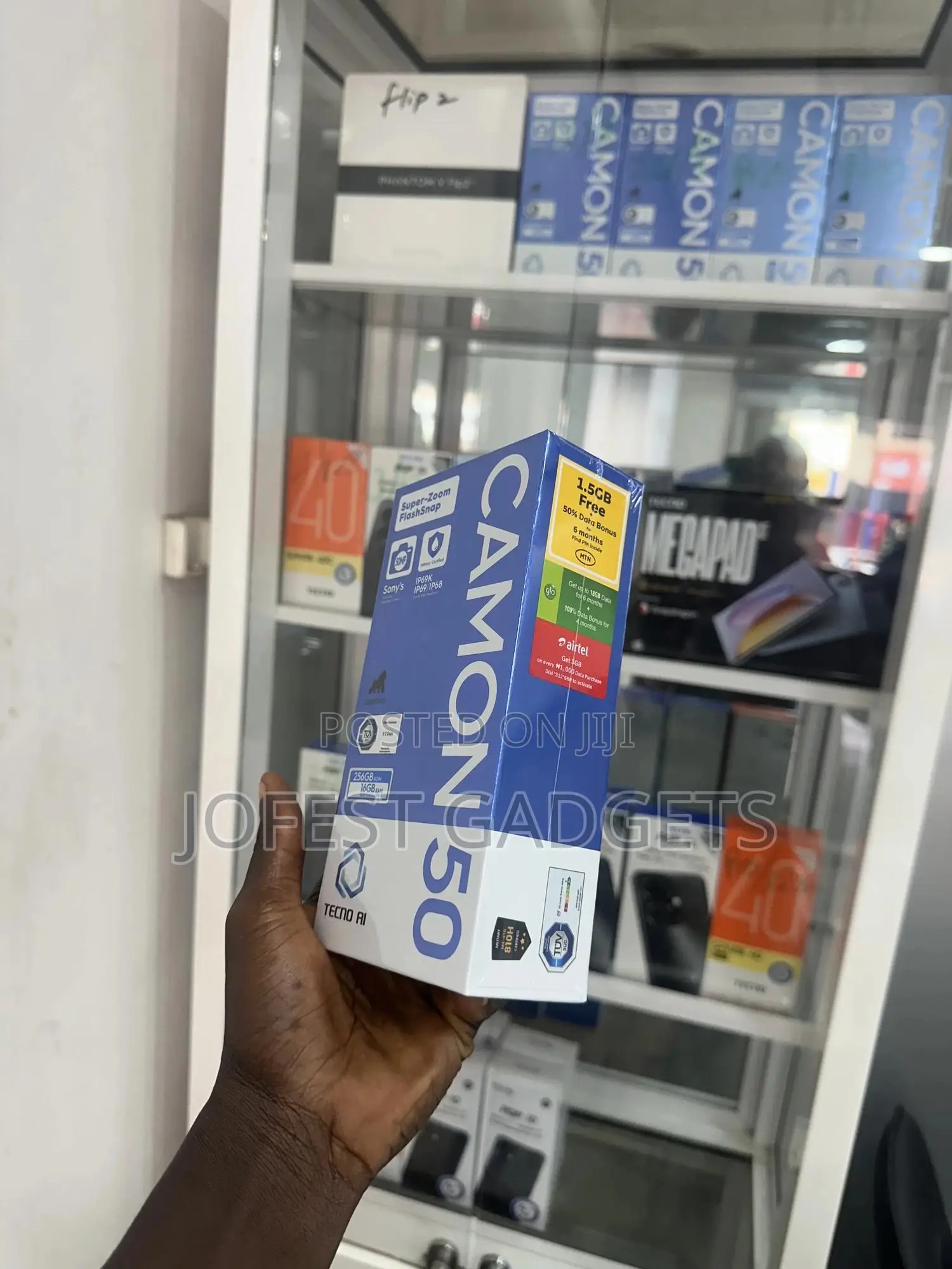 New Tecno Camon 50 256 GB Black