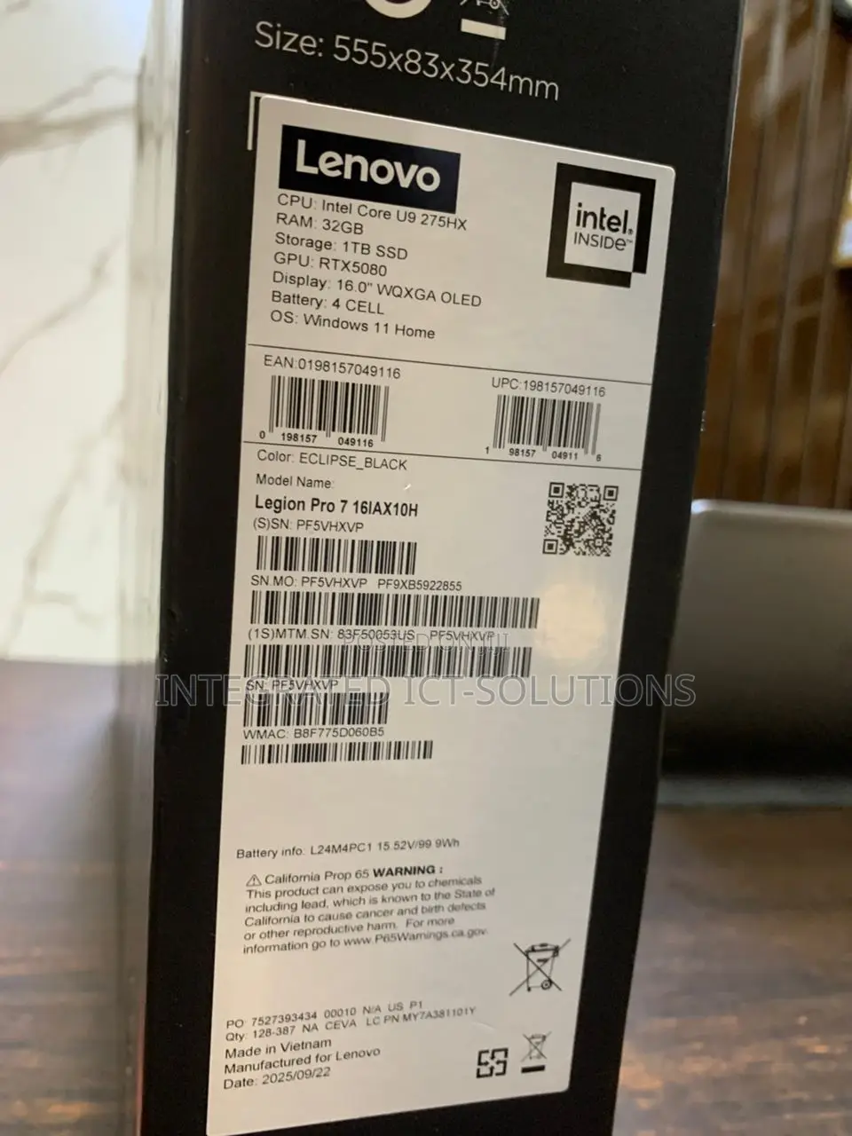 New Laptop Lenovo 32GB Intel Core Ultra 9 SSD 1T