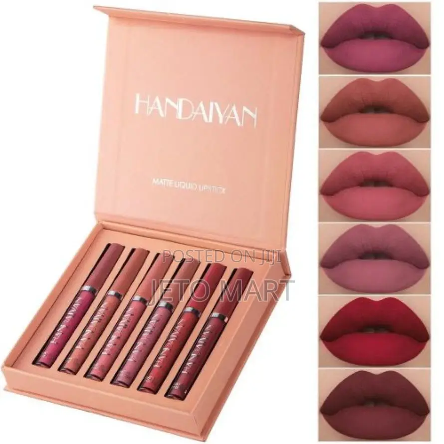 Handaiyan 6 Color Lip Glaze Set Matte Lipstick Set