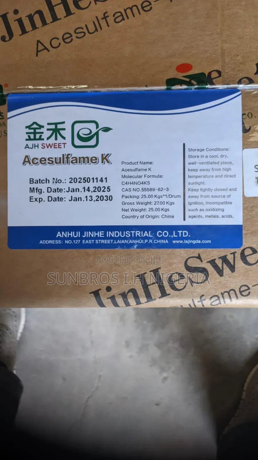 Acesulfame K 25kg