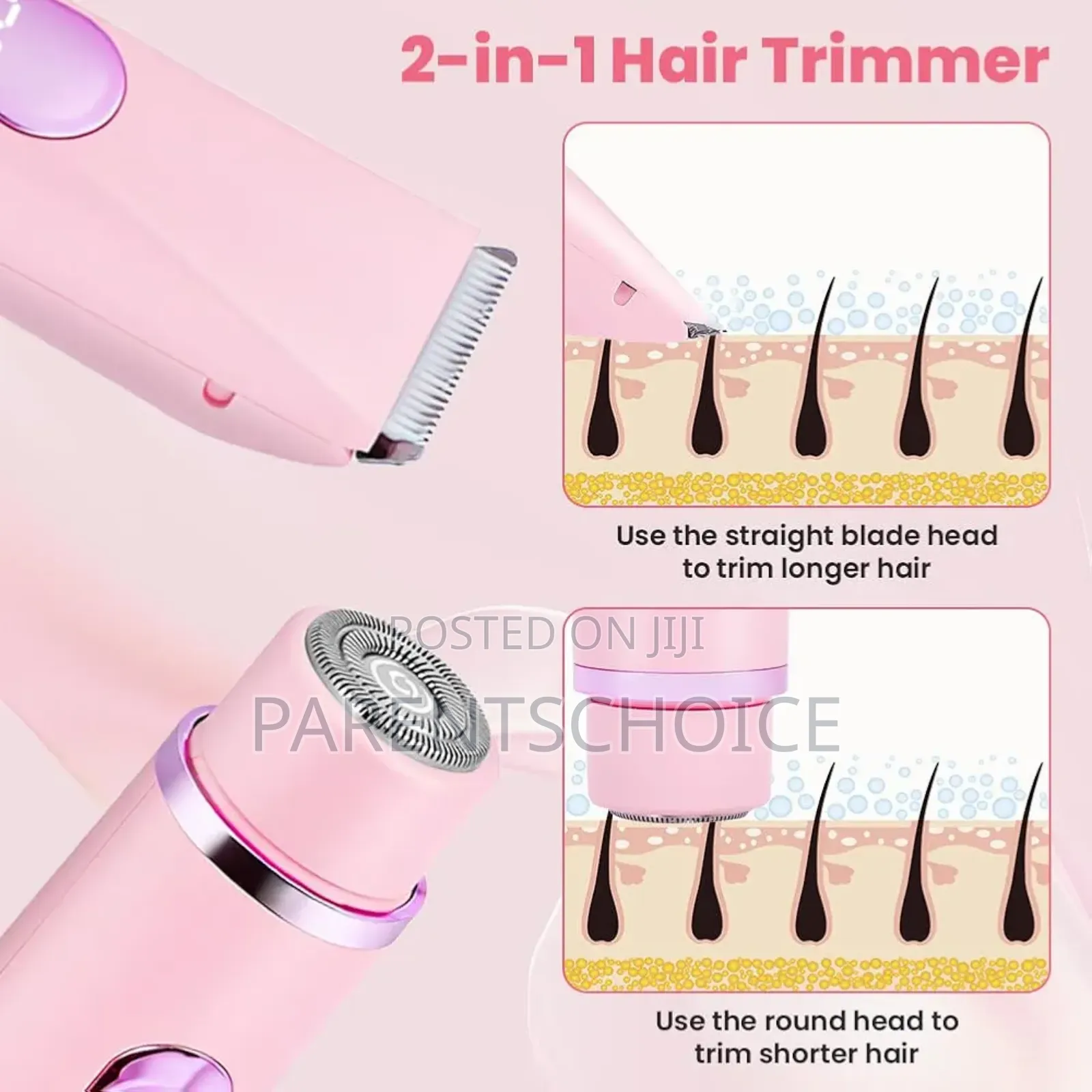 2-in-1 Electric Rechargeable Usb Charging, LCD Display Head Shaver