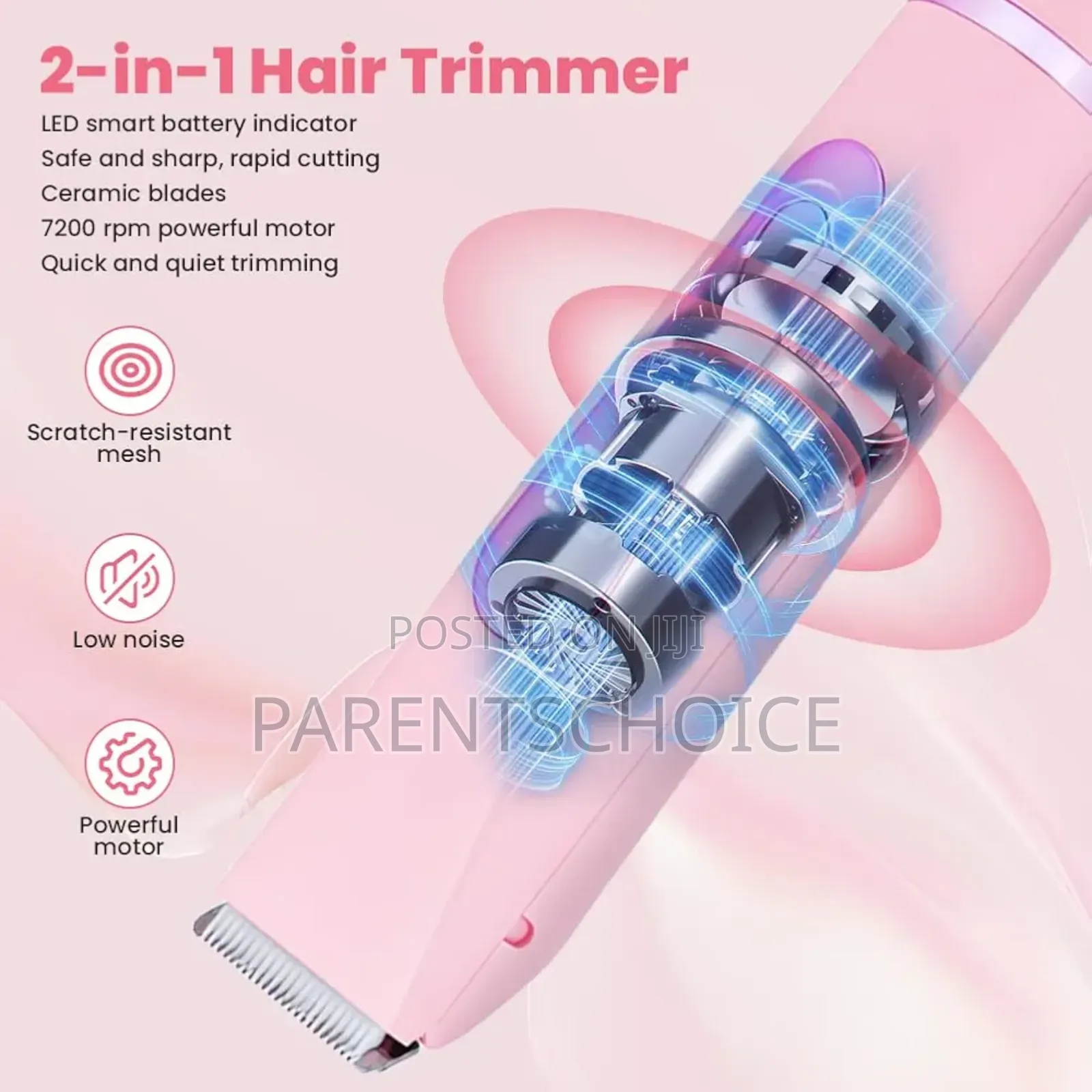 2-in-1 Electric Rechargeable Usb Charging, LCD Display Head Shaver