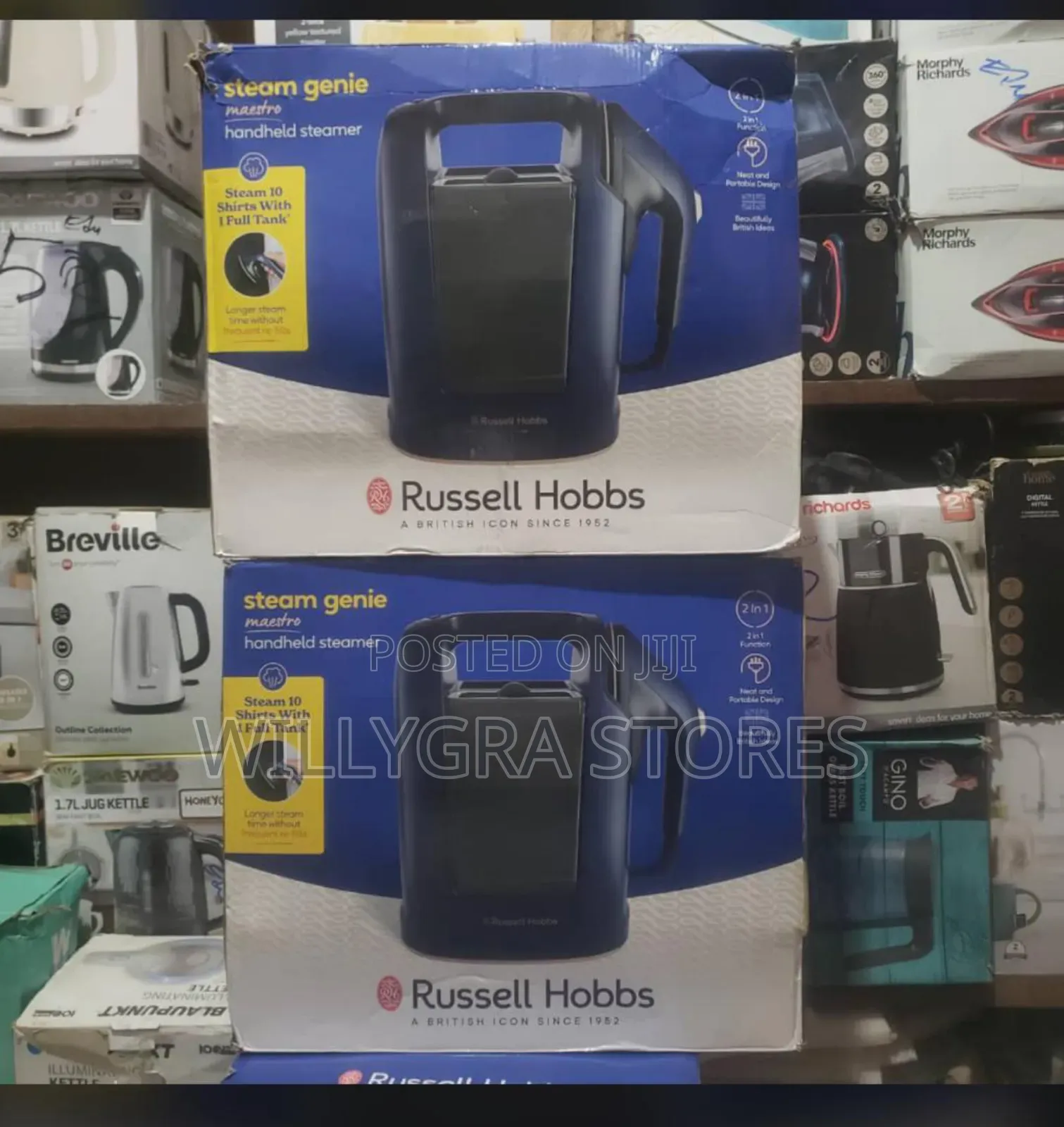 Russell Hobbs Steam Genie Maestro 2-in-1 Handheld Steamer