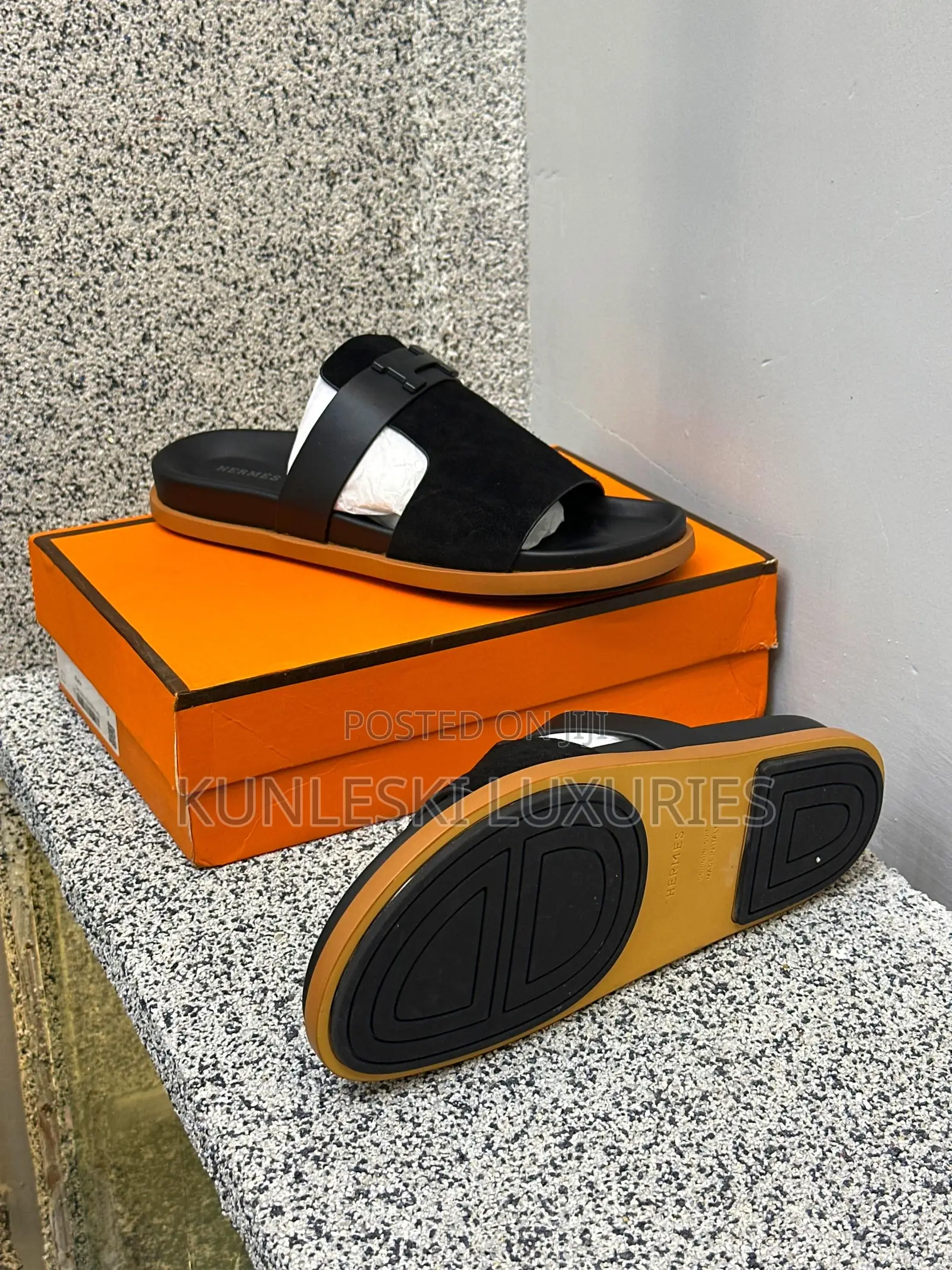 Original Hermes Matured Slippers for Men