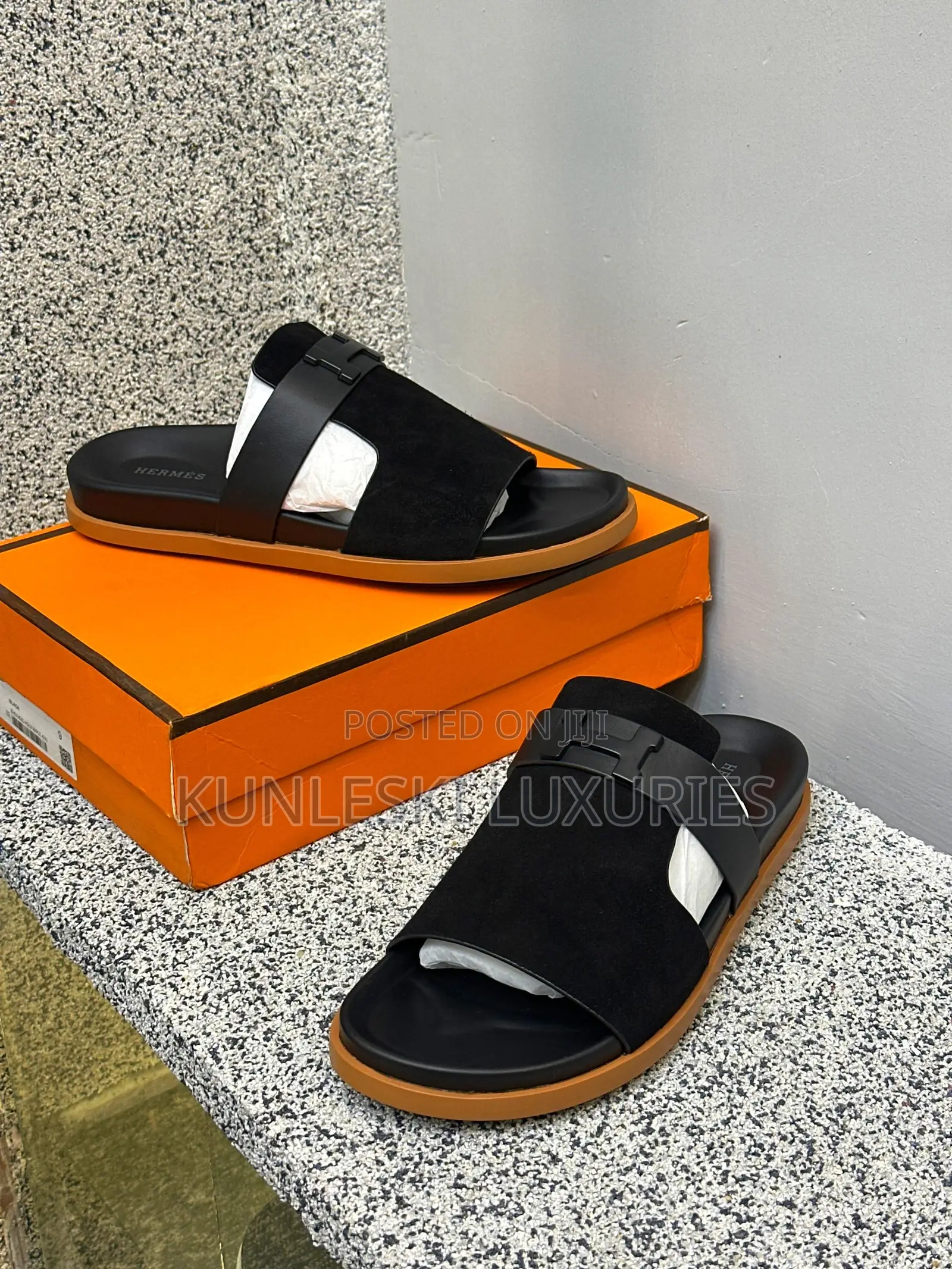 Original Hermes Matured Slippers for Men