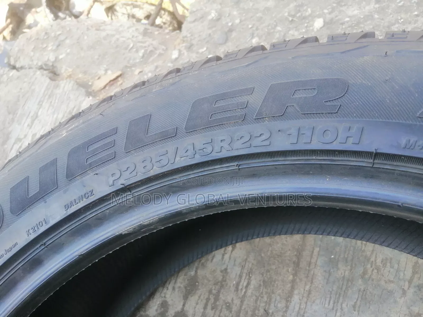 285/45r22 Bridgestone Tyres Made in Japan