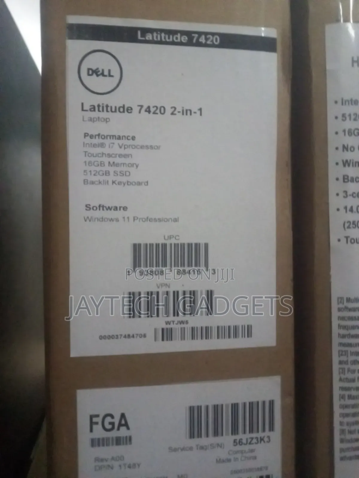 New Laptop Dell Latitude 7420 16GB Intel Core i7 SSD 512GB