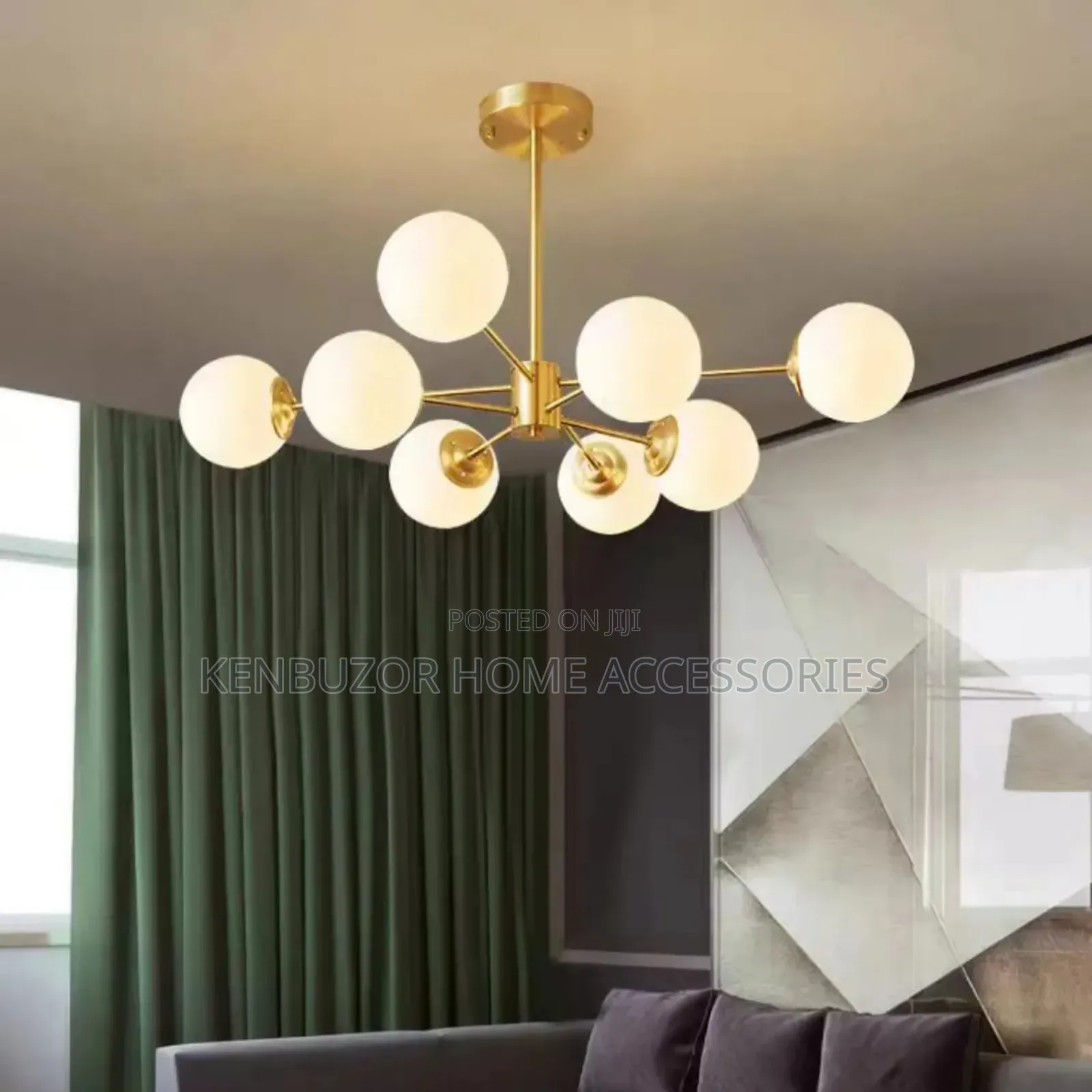 8 Hands Modern Luxury Bean Pendant Light Chandelier
