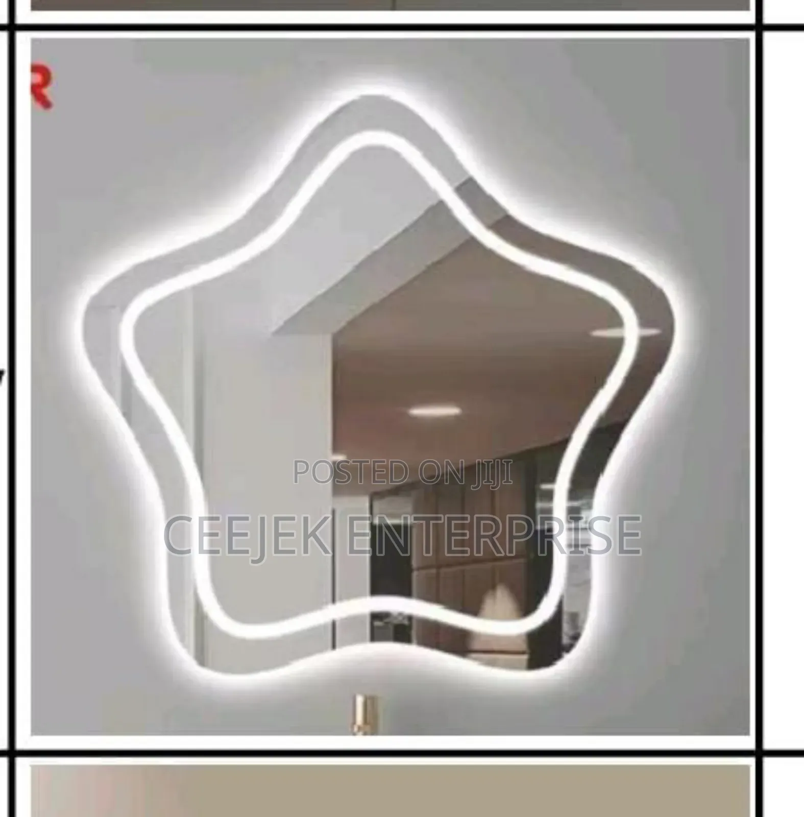 5 Star Led Mirrow With 3 Ligth