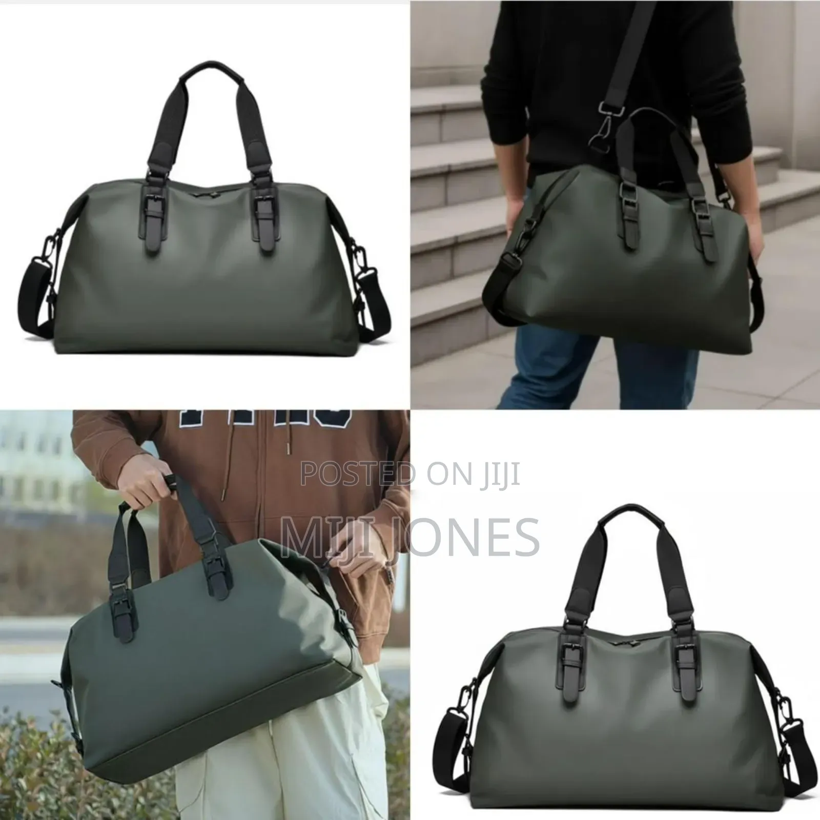 "Minimalist Leather Duffel"