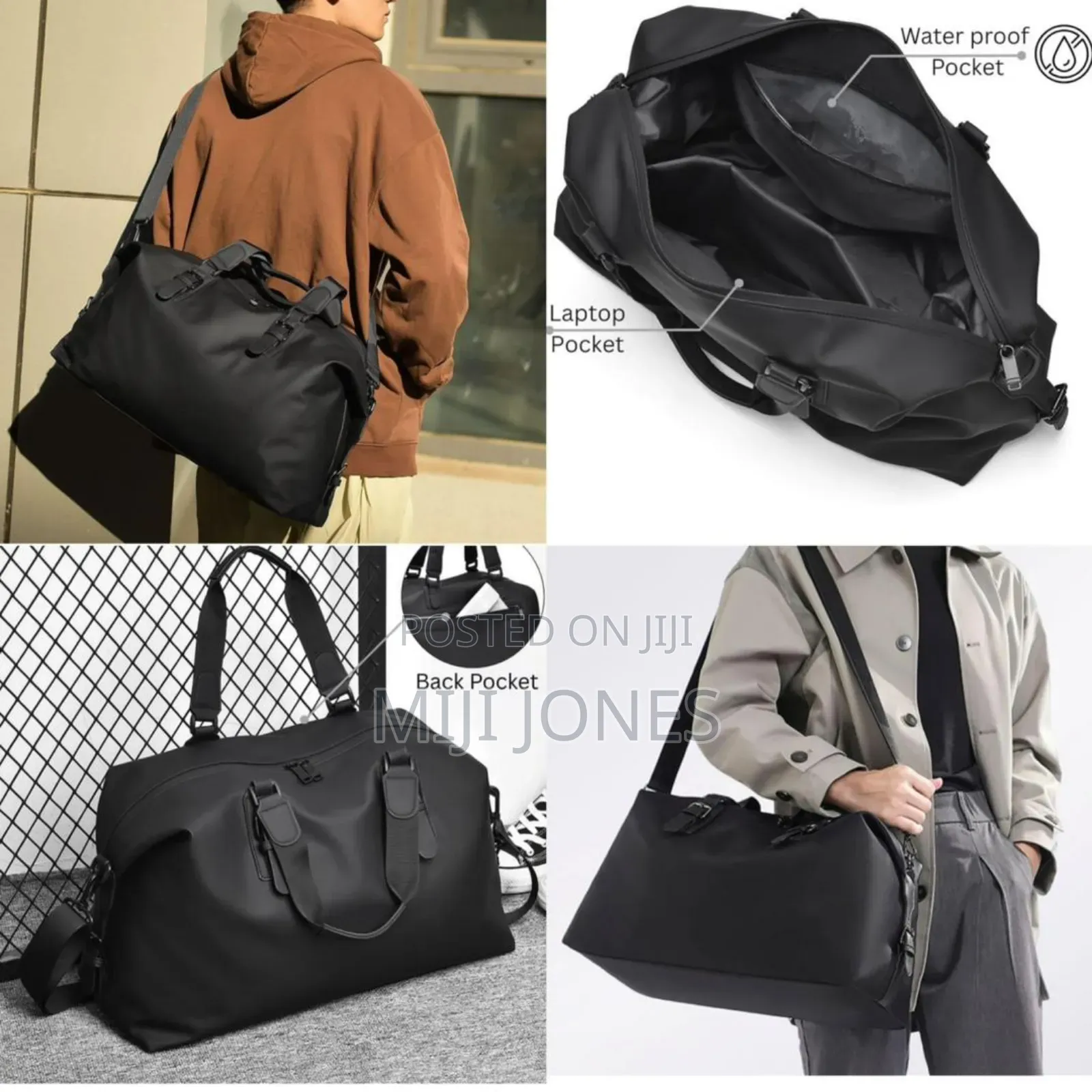 "Minimalist Leather Duffel"