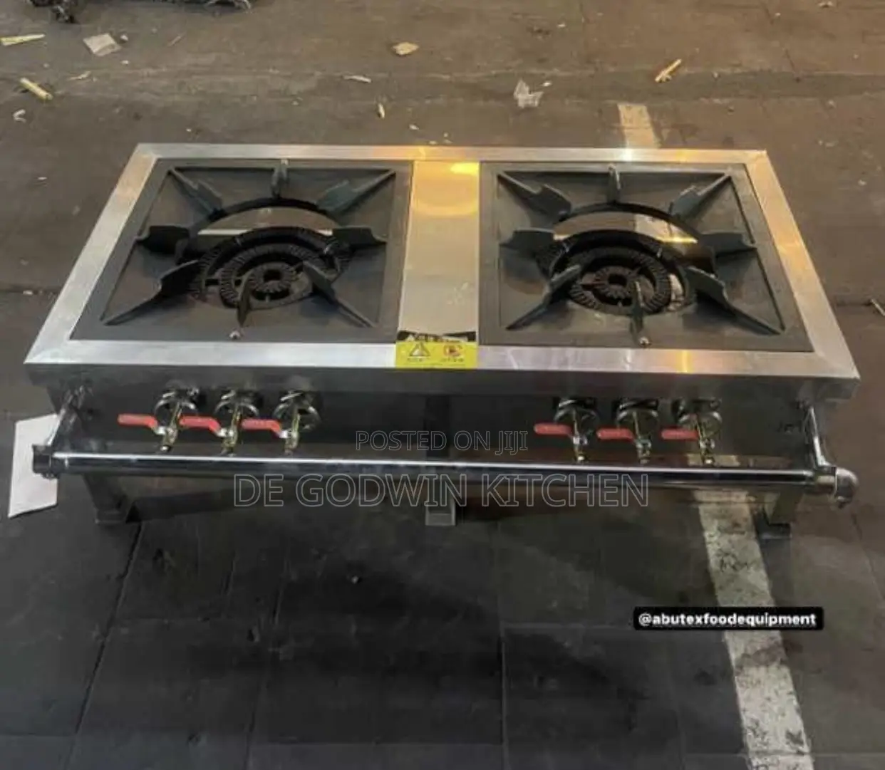 Floor Type 2 Burners Gas Stove for Bigger Pot