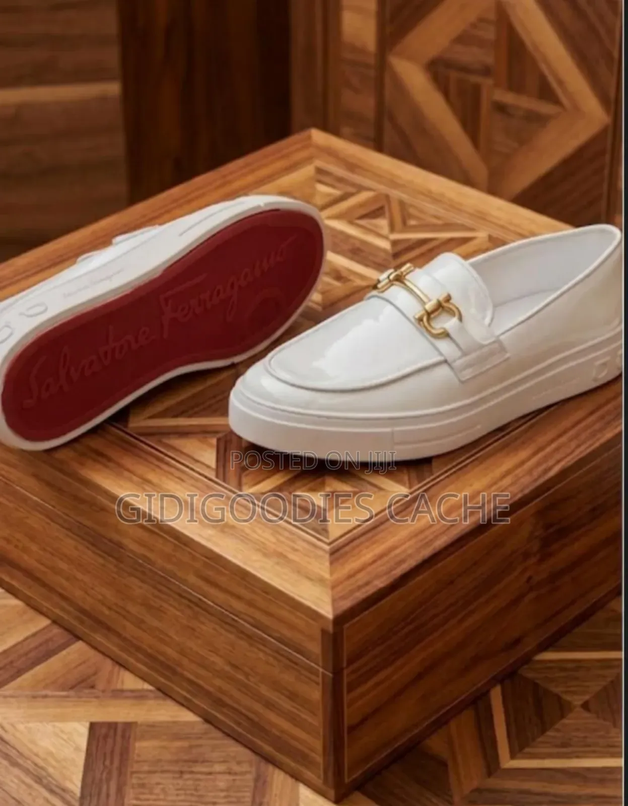 White Ferragamo Shoes Size 40-46