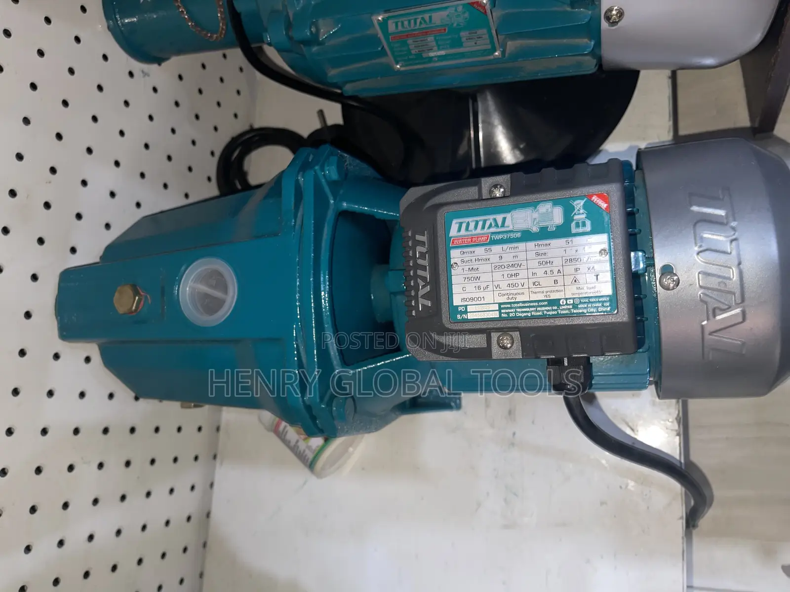 750w 1hp Total Water Pump Surface Machine